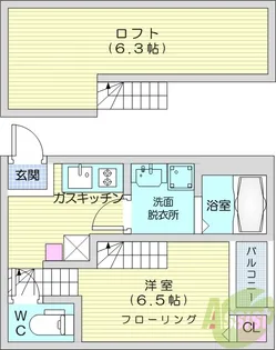 Upper West【1階】の間取り