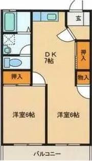 レジデンスヒルズ向台【3階】の間取り