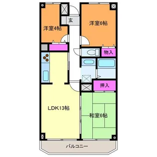 カレントさくらII【3階】の間取り