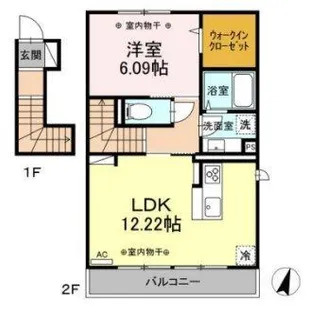 ルミナーレI【2階】の間取り