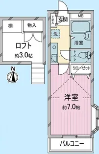 クレセントハイツ21【2階】の間取り