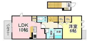 福岡県北九州市小倉北区熊谷4【アパート】の間取り