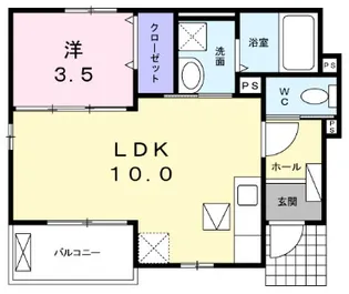 サンハイツ北六甲六番館【2階】の間取り
