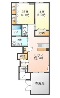 カーサ・カメリア【1階】の間取り