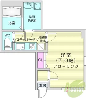 プリモクアルト【1階】の間取り