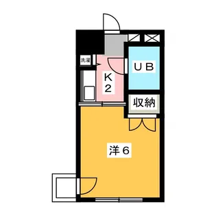 1Kの間取り画像