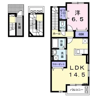 三重県名張市桜ケ丘【アパート】の間取り