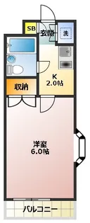 アゼリア大橋【2階】の間取り