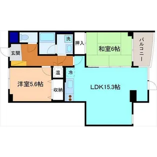 パークプラザ元菊【5階】の間取り