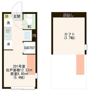 in bloom【2階】の間取り