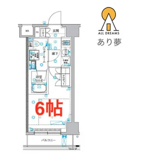 セジョリ横浜睦町【4階】の間取り