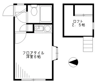 エスポワール桃井【2階】の間取り