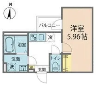 カインドネス中央林間【1階】の間取り