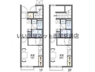レオパレスヌーボフカサカIII【2階】の間取り