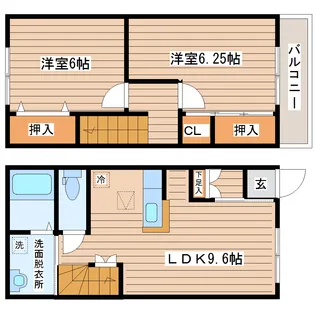 宮城県名取市増田字北谷【一戸建】の間取り