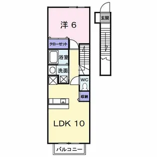 福岡県北九州市小倉南区徳力新町1【アパート】の間取り