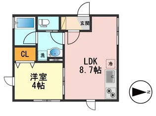 東京都葛飾区新小岩1【マンション】の間取り