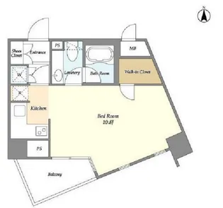 エムジー目黒駅前【4階】の間取り