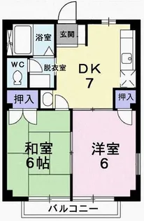 プレドパルクA【2階】の間取り
