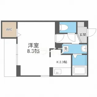 1Kの間取り画像