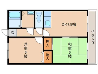 宮崎県都城市都原町【マンション】の間取り