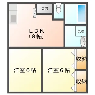 ホットハウス【1階】の間取り