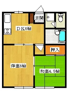 サマックスベル【1階】の間取り