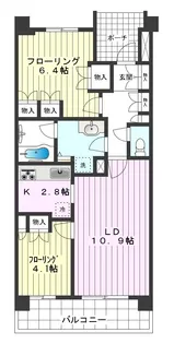 プライムメゾン武蔵野の杜【3階】の間取り