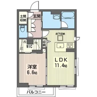シャーメゾン マム【1階】の間取り