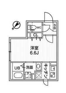 ウェルスクエアイズム下北沢EAST【4階】の間取り