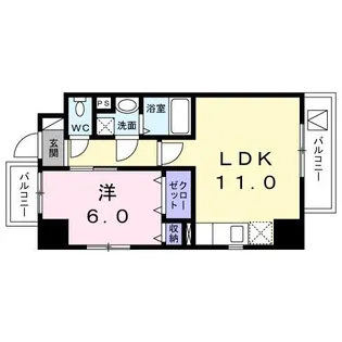 ベラ カーサ 江東【3階】の間取り