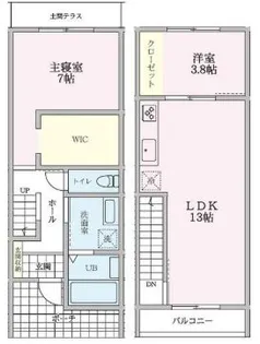 東京都町田市三輪町【一戸建】の間取り