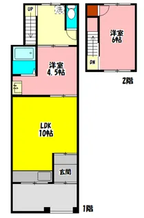大阪府守口市大宮通2【一戸建】の間取り