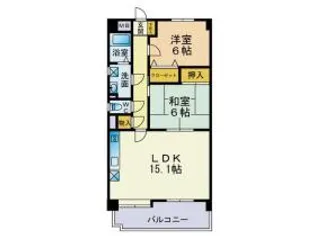 福岡県福岡市西区内浜1【マンション】の間取り