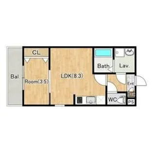 (仮称)ジーメゾン千葉出洲港ラビアン【2階】の間取り