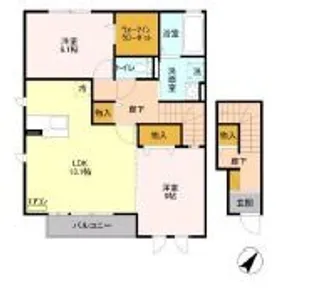 パークドプランタン D【2階】の間取り