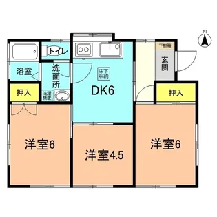 神奈川県平塚市岡崎【一戸建】の間取り