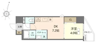 K.Curacion【8階】の間取り