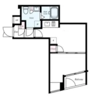 ビバリーホームズ北新宿【2階】の間取り