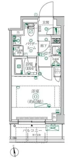 クレイシア横浜ヴェール【3階】の間取り