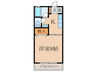 パ-クサイド A棟【1階】の間取り