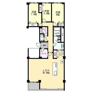 目白パークマンション【10階】の間取り
