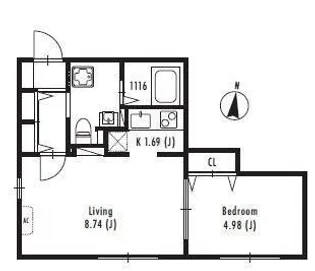 東京都中野区弥生町2【マンション】の間取り