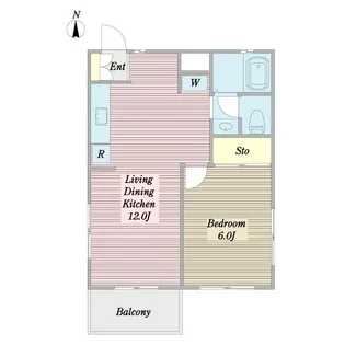 サンリビアB【1階】の間取り