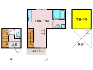 大阪府大阪市東淀川区大桐2【一戸建】の間取り