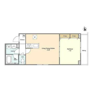 Espace等々力【2階】の間取り