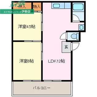 富士ハイツ【2階】の間取り