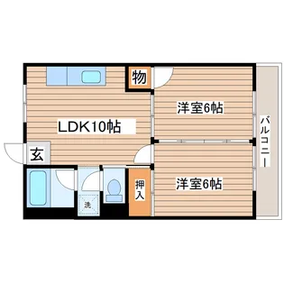 芳賀コーポ【3階】の間取り