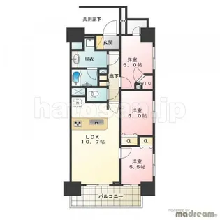 東京都八王子市寺町【マンション】の間取り