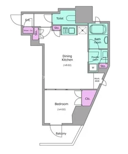 レジディア文京本郷IV【5階】の間取り